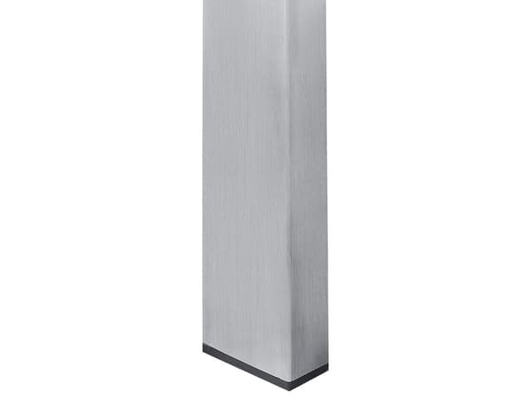 Trädgårdsbord Svart Bordsskiva i Härdat Glas Rostfri stålram Rektangulär 180 x 90 cm 6 sittplatser