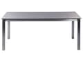 Miniatyrbilde 6 av 9: Hagebord med bordplate i svart herdet glass og ramme i rustfritt stål Rektangulært 180 x 90 cm 6 sitteplasser