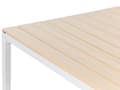 Miniatyrbilde 6 av 8: Hagebord Lys Plasttre hvit pulverlakkert aluminiumsramme UV-rustbestandig moderne design