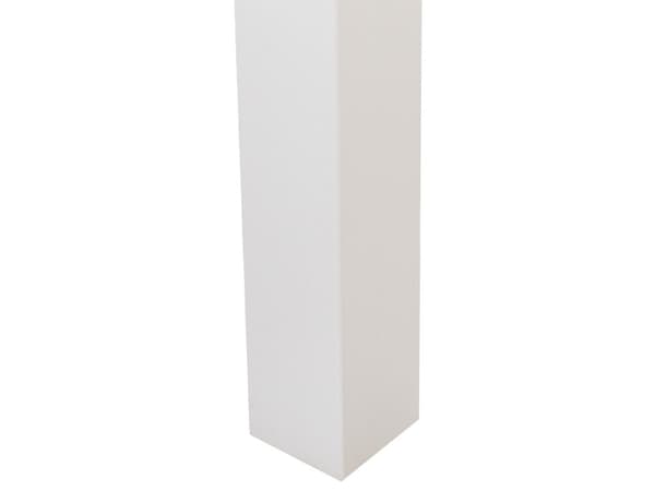Hagebord Lys Plasttre hvit pulverlakkert aluminiumsramme UV-rustbestandig moderne design
