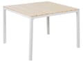Miniatyrbilde 1 av 8: Hagebord Lys Plasttre hvit pulverlakkert aluminiumsramme UV-rustbestandig moderne design
