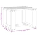 Miniatyrbilde 7 av 8: vidaXL Hagebord honningbrun 40x38x28,5 cm heltre furu