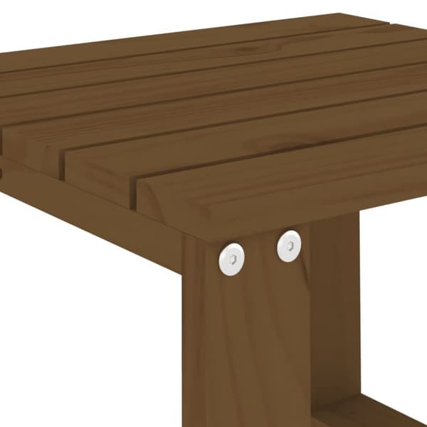 vidaXL havebord 40x38x28,5 cm massivt fyrretræ gyldenbrun