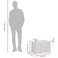 Miniatyrbillede 9 af 11: vidaXL haveborde 2 stk. 55x34x37 cm polyrattan og massivt træ beige