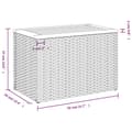 Miniatyrbillede 10 af 11: vidaXL haveborde 2 stk. 55x34x37 cm polyrattan og massivt træ beige