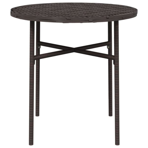 Trädgårdsbord brun 45 cm konstrotting