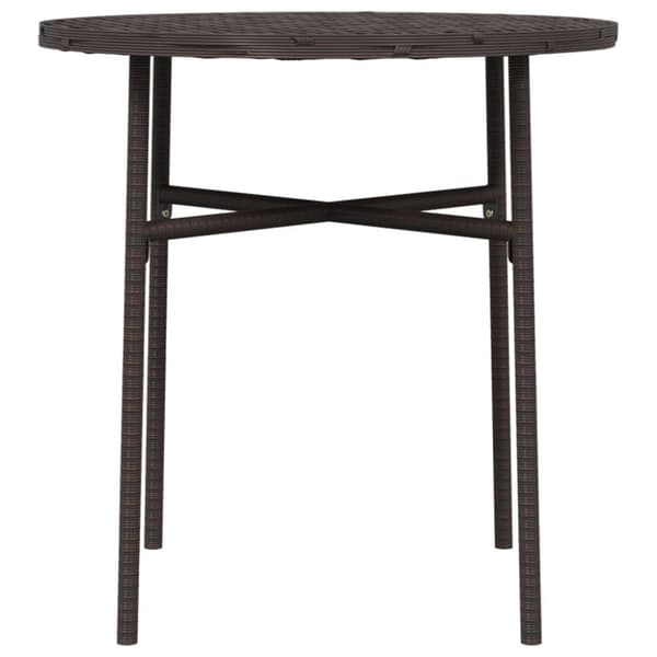 Trädgårdsbord brun 45 cm konstrotting