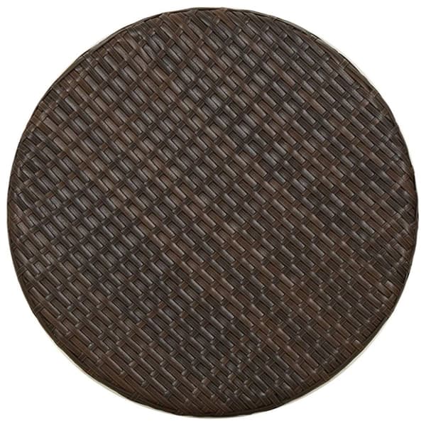 Trädgårdsbord brun 45 cm konstrotting