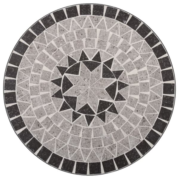 Mosaikbord brun 61 cm keramik