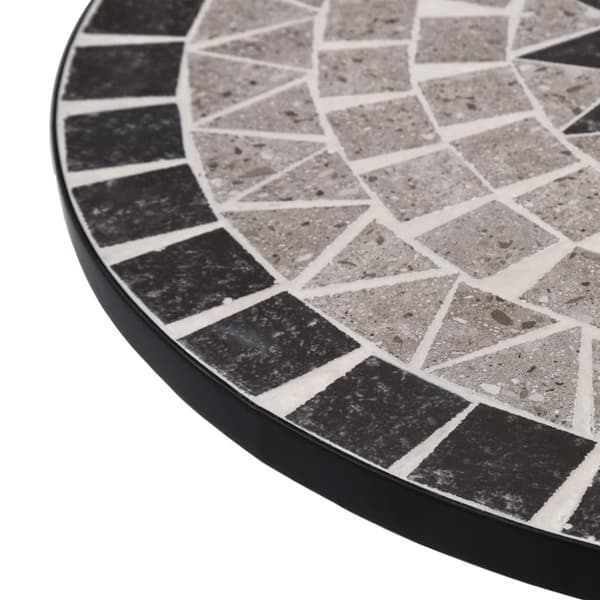 Mosaikbord brun 61 cm keramik