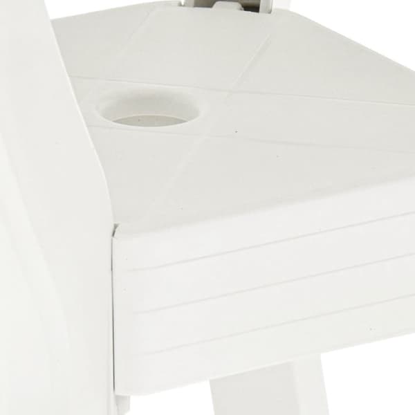 bistrobord 70x70x72 cm plast hvid