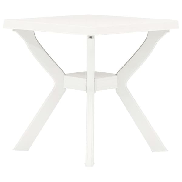 Bistropöytä valkoinen 70x70x72 cm muovi