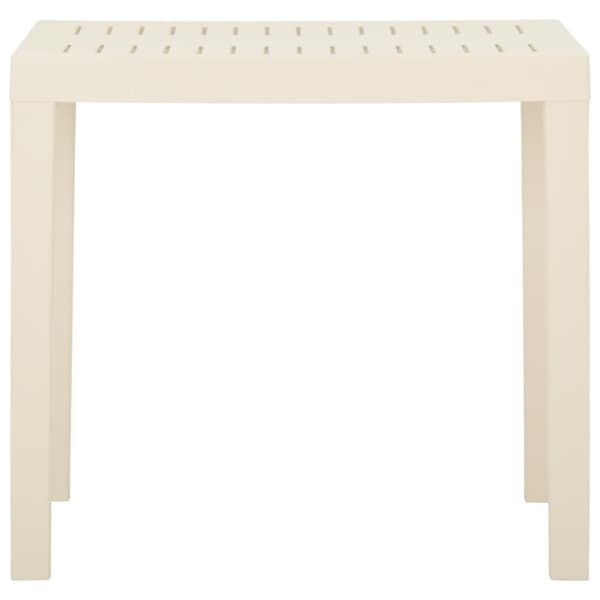 havebord 79x65x72 cm plastik hvid