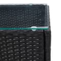 Miniatyrbillede 4 af 5: sofabord 60x40x36 cm polyrattan sort