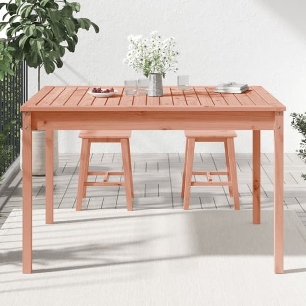 havebord 121x82,5x76 cm massivt douglasgran