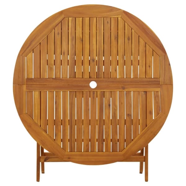 foldbart havebord 110 cm massivt akacietræ