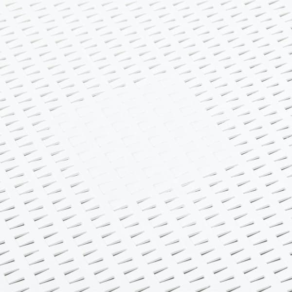 Sidobord vit 54x54x36,5 cm plast