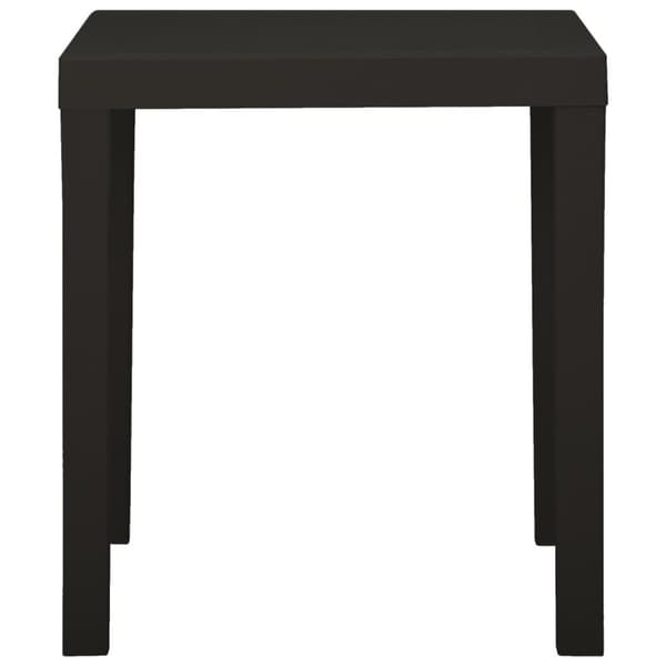 havebord 79x65x72 cm plastik antracitgrå
