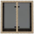 Miniatyrbilde 6 av 9: vidaXL Hagebord med glassplate beige 55x55x37 cm polyrotting