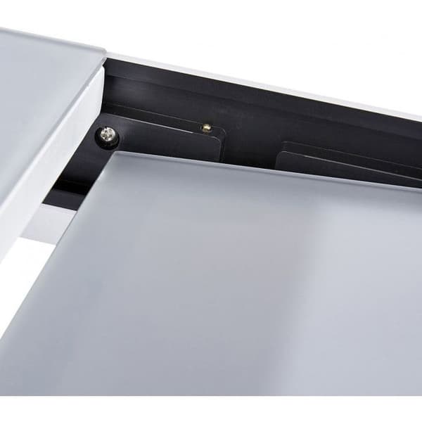 Modulo T 4 / 8 Full White Glass Trädgårdsbord Wilsa Garden