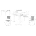 Miniatyrbild 2 av 6: Trädgårdsset Modulo T 4 / 8 + F 4 Helt Glas Vit Wilsa Garden