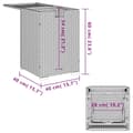 Miniatyrbillede 10 af 11: vidaXL gasflaskeskjuler 40x40x60 cm polyrattan beige
