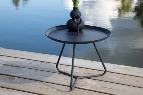 Pamplona hagebord sidebord Ø40 svart.