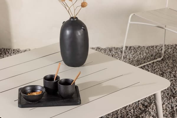 Lina havebord 90x90cm beige.