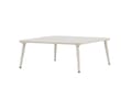 Miniatyrbillede 2 af 5: Lina havebord 90x90cm beige.