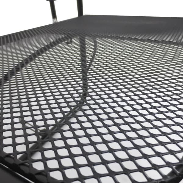 Nancy's Larkspur Balkontafel - Hangende Tafel - In Hoogte Verstelbaar - Terras - Metaal - Svart - 60 x 56,5 x 45 cm