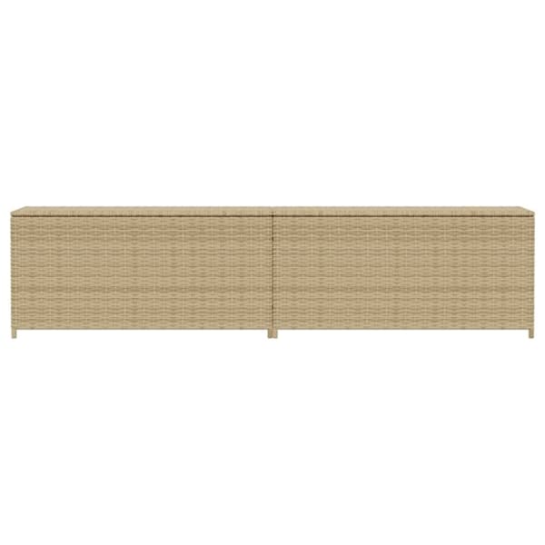 vidaXL Puutarhan säilytyslaatikko beige sekoitus 469 l polyrottinki