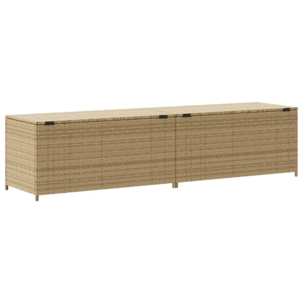 vidaXL Puutarhan säilytyslaatikko beige sekoitus 469 l polyrottinki