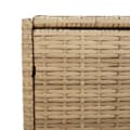Miniatyrbillede 9 af 11: vidaXL opbevaringsboks med hjul 283 l polyrattan beige