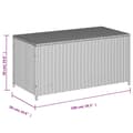 Miniatyrbilde 11 av 11: vidaXL Putekasse blandet beige 190L cm polyrotting