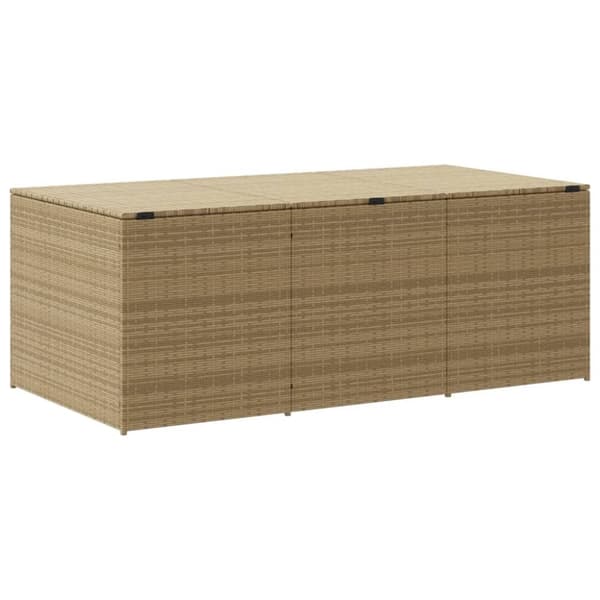 vidaXL Puutarhan säilytyslaatikko beige sekoitus 984 l polyrottinki