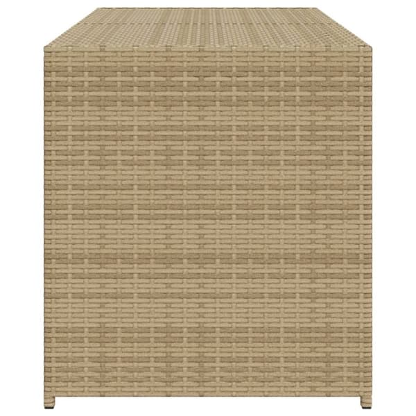 vidaXL Dynbox blandad beige 283L konstrotting