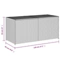 Miniatyrbild 11 av 11: vidaXL Dynbox blandad beige 283L konstrotting