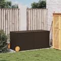 Miniatyrbillede 4 af 11: vidaXL opbevaringsboks med hjul 283 l polyrattan brun