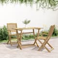 Miniatyrbilde 4 av 10: vidaXL Sammenleggbart hagebord 110x55x75 cm heltre akasie