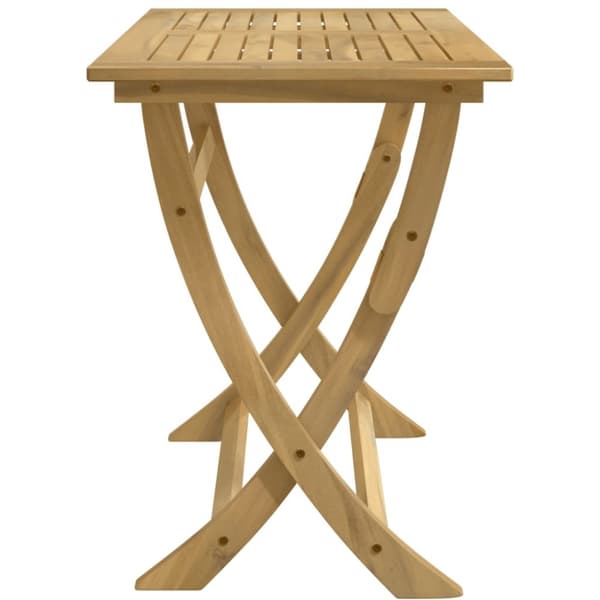 vidaXL Hopfällbart trädgårdsbord 110x55x75 cm massivt akaciaträ