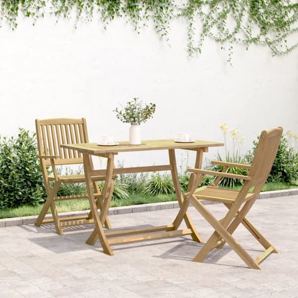 vidaXL foldbart havebord 110x55x75 cm massivt akacietræ