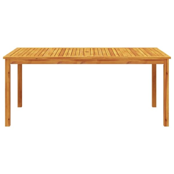 vidaXL Utendørs spisebord 180x90x75 cm heltre akasie