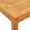 Miniatyrbild 8 av 10: vidaXL Trädgårdsbord 110x110x75 cm massivt akaciaträ