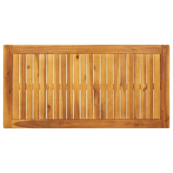 vidaXL Matbord för trädgården 110x55x75 cm massivt akaciaträ