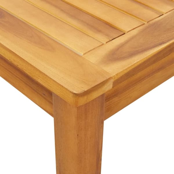 vidaXL Ulkoruokapöytä 110x55x75 cm täysi akasiapuu