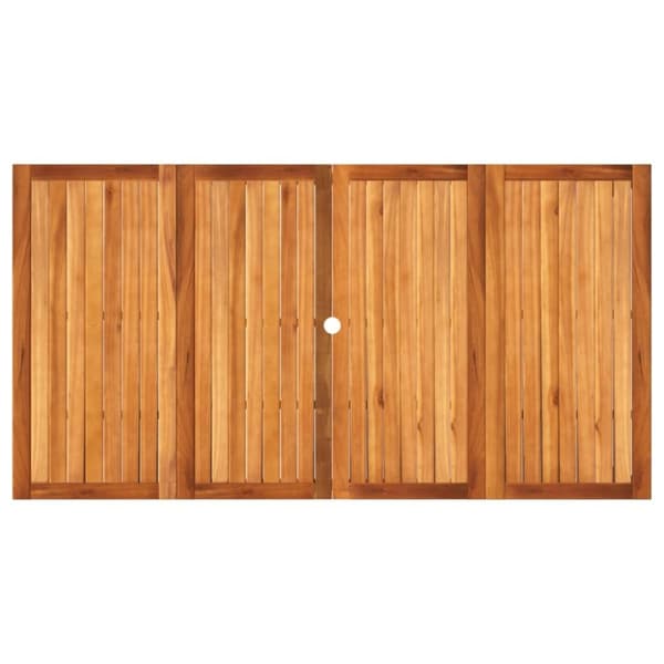 vidaXL Trädgårdsbord svart 180x90x75 cm konstrotting akaciaträ