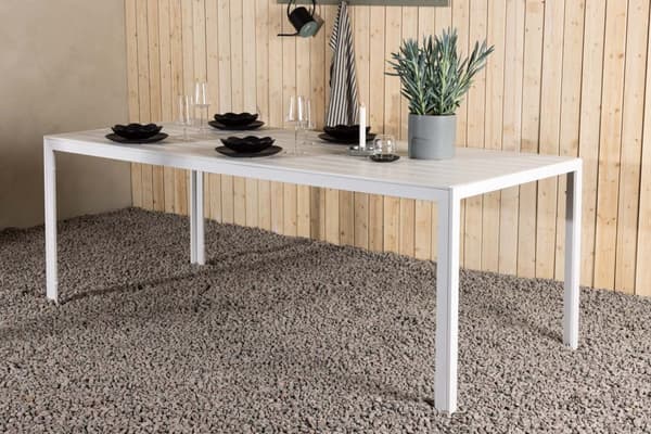 Break havebord 90x205cm hvid.