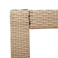 Miniatyrbillede 8 af 11: vidaXL havebord med trætop 100x40x75 cm polyrattan sort