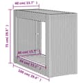 Miniatyrbillede 10 af 11: vidaXL havebord med trætop 100x40x75 cm polyrattan sort