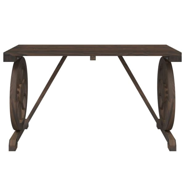 vidaXL Trädgårdsbord 115x55x65 cm massiv furu